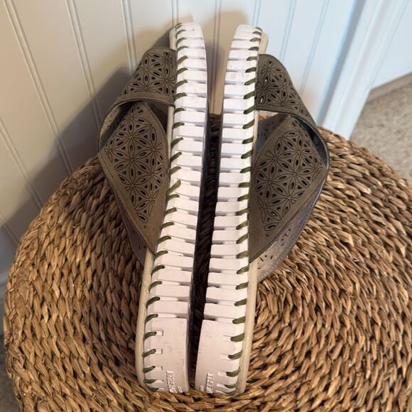 Ilse Jacobsen Tulip Crossband Platform
Sandal, Grey, Women Size 41 - Picture 6 of 9